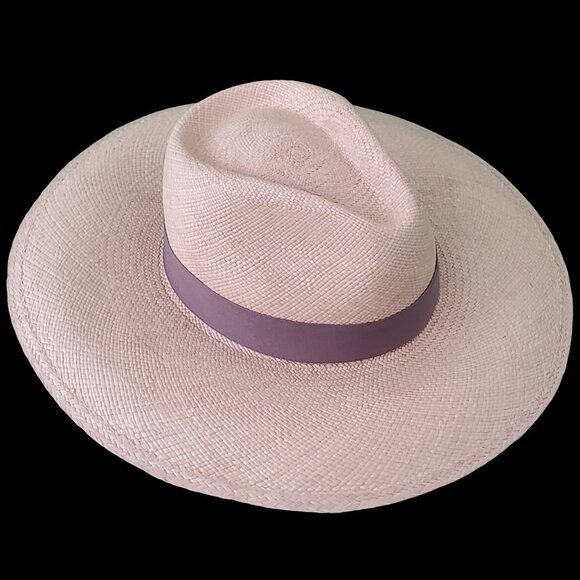 M.A.M.A. - Yacht Women\'s Beige Straw Hat, Dark Beige Ribbon